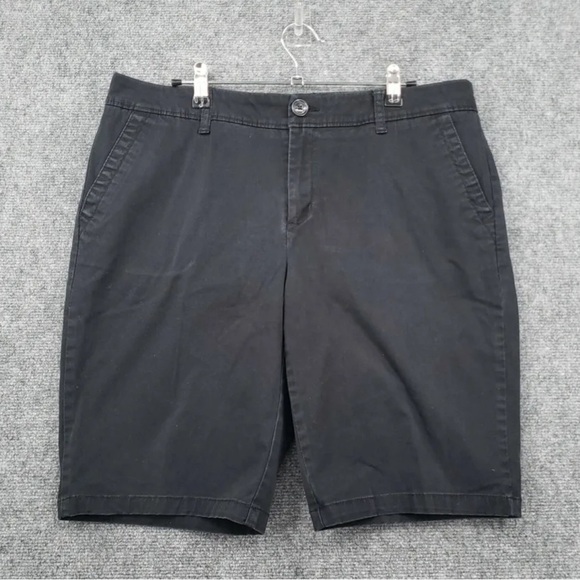 Liz Claiborne Black Chino Shorts - Picture 4 of 9